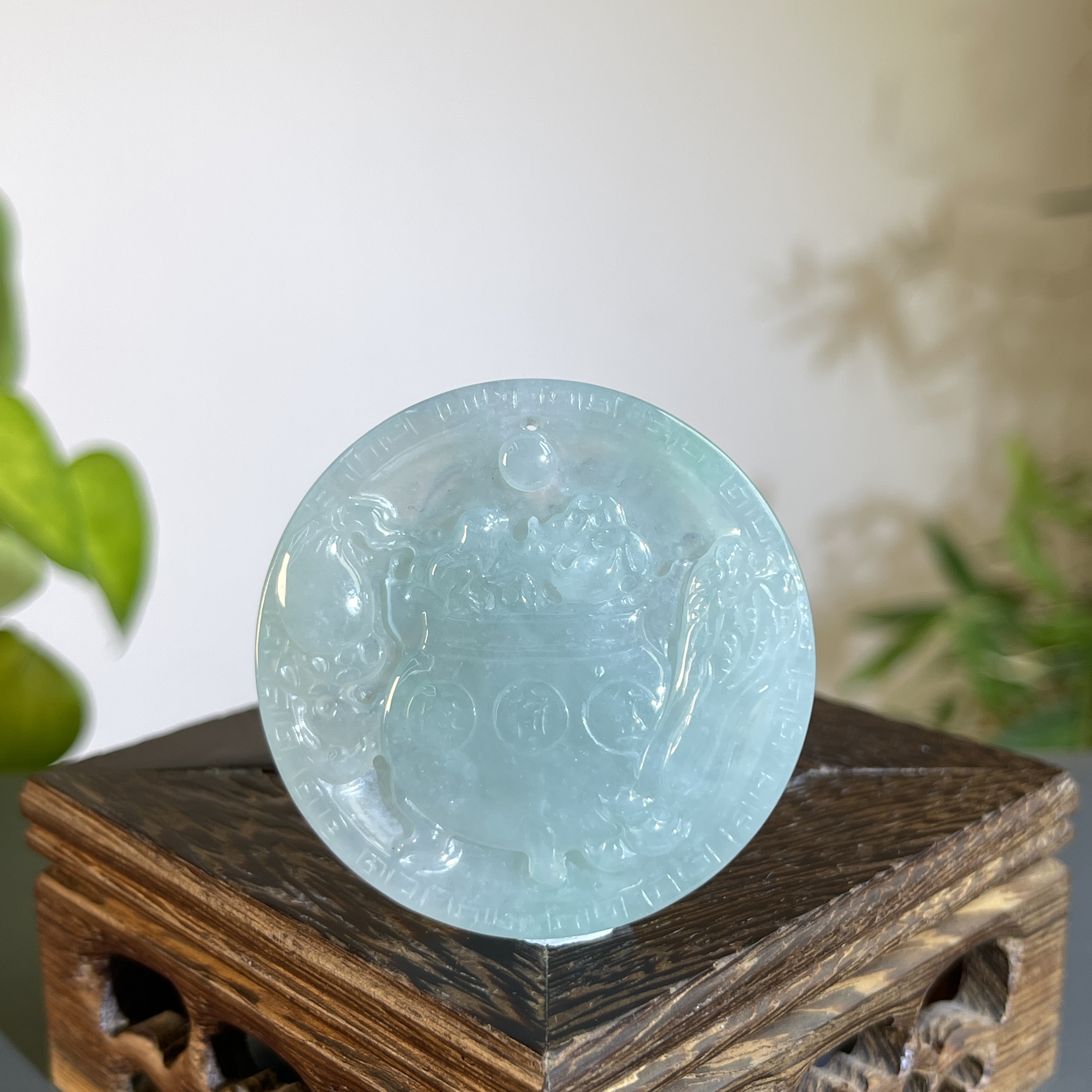 JXW04-164 天然缅甸A货翡翠 聚宝盆