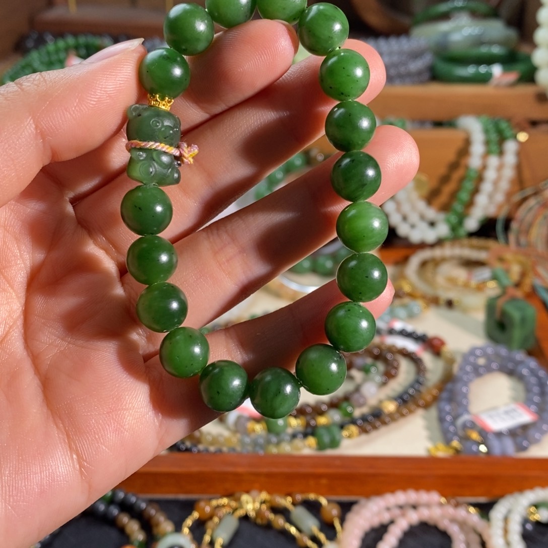 和田玉未镶嵌手链