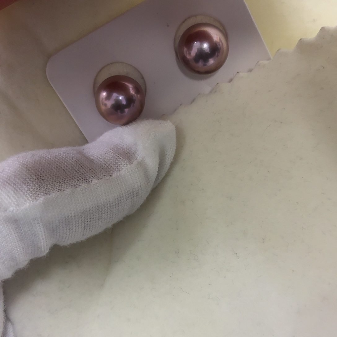 未镶嵌淡水珍珠耳饰定制