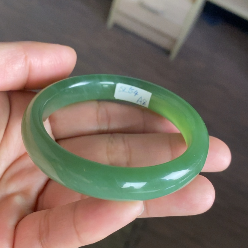 【闪购商品】未镶嵌手镯和田玉（碧玉）