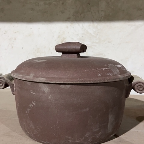 微瑕，明火，口径20厘米高11原陶无字3L