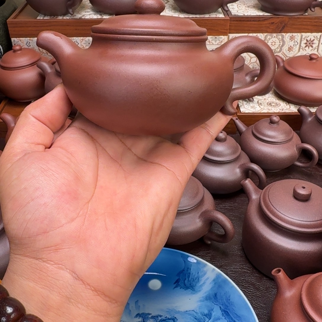 夜***央紫砂茶壶原矿紫泥仿古260cc