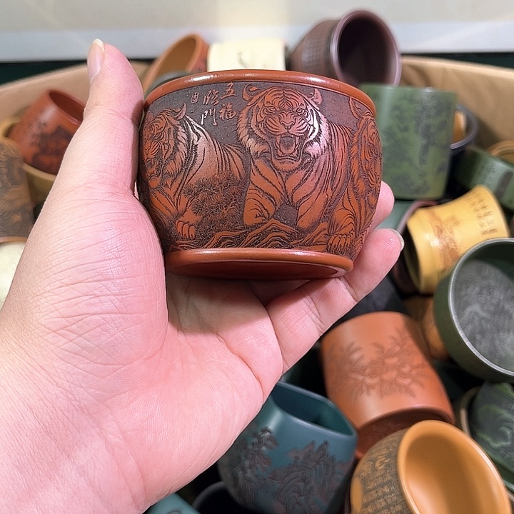 茶杯紫砂全手工紫砂主人杯