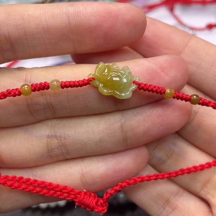 未镶嵌手绳翡翠脚链
