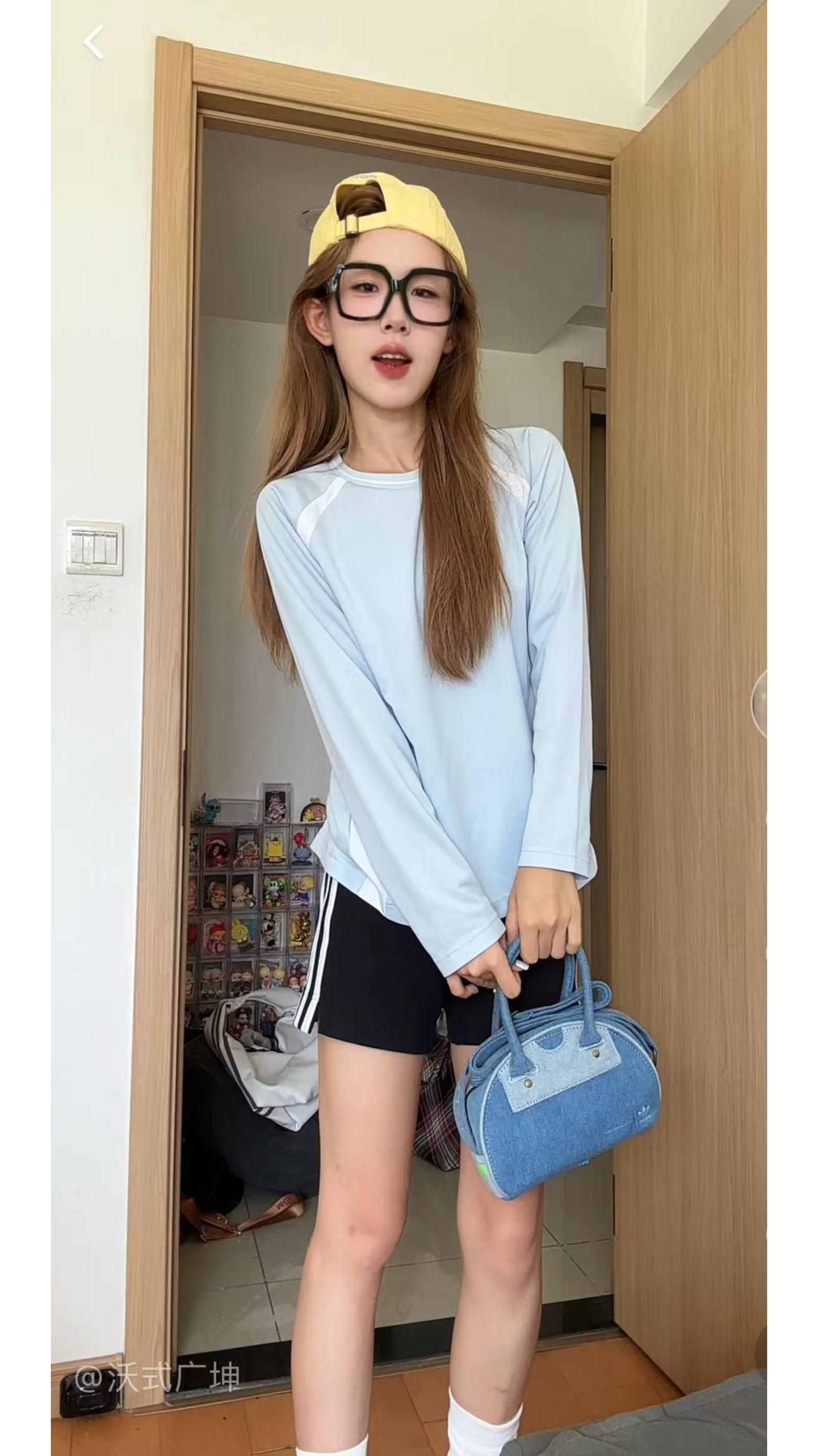 茉莉雪芽 古着弟弟长袖 薄薄料子很亲肤