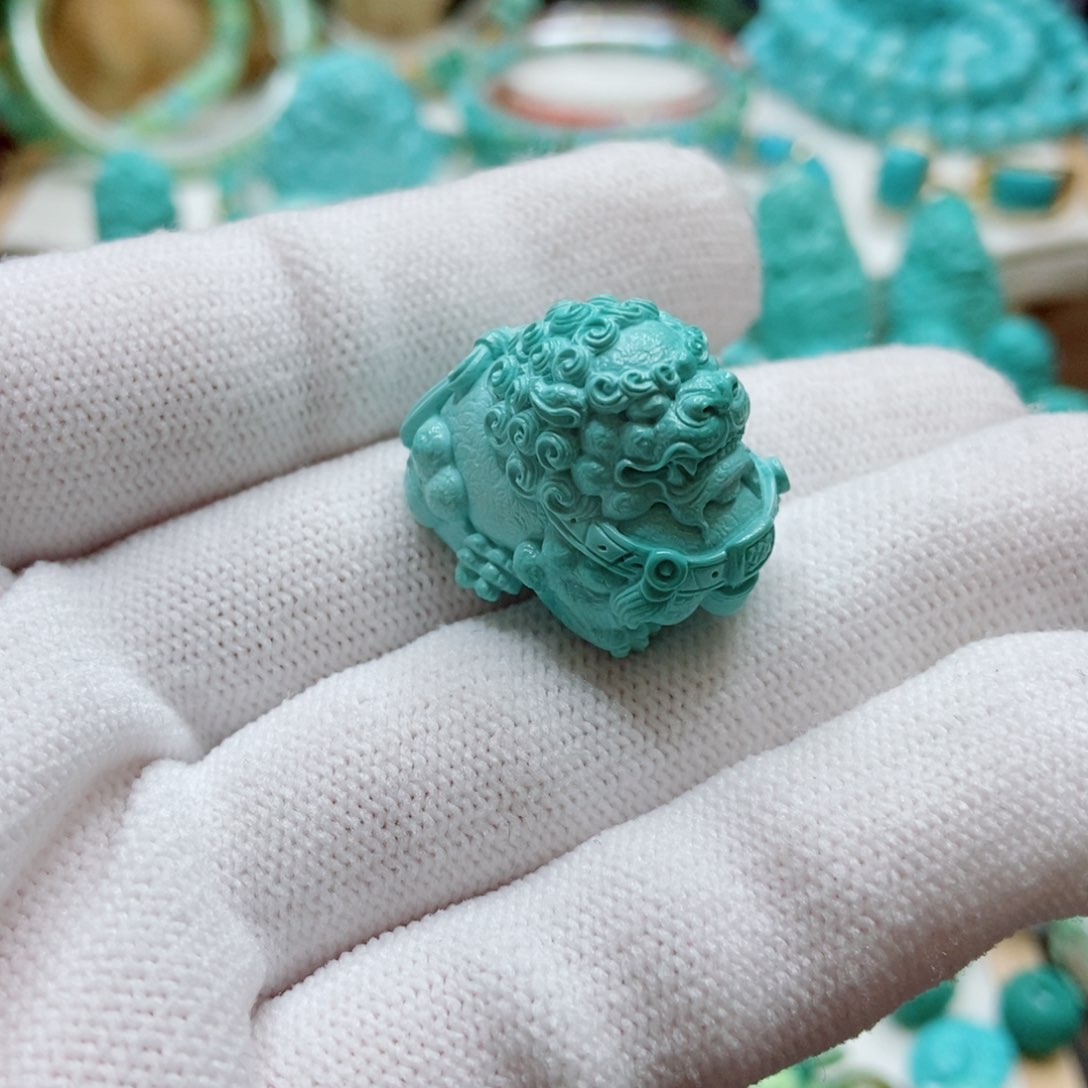 绿松石珠子未镶嵌