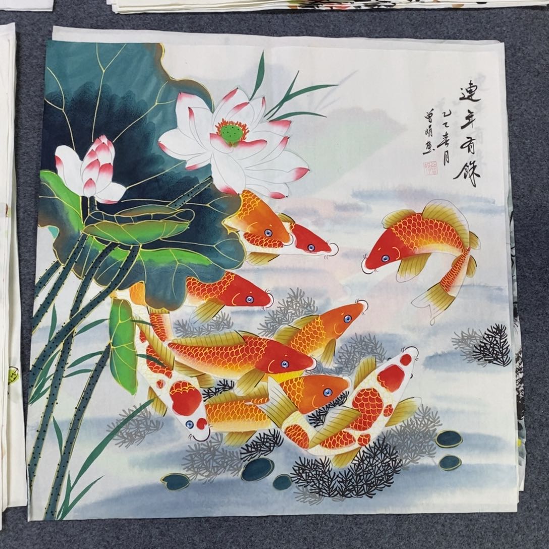 国画尺寸68✖️68斗方精品手绘画