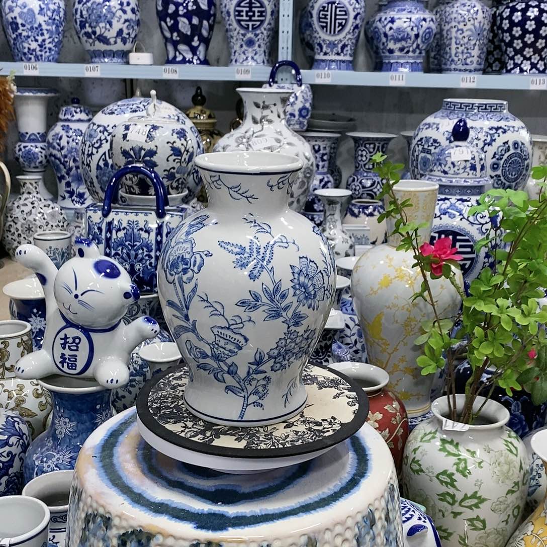 【闪购商品】摆件山茶花石榴瓶摆件瓶，23.9.16