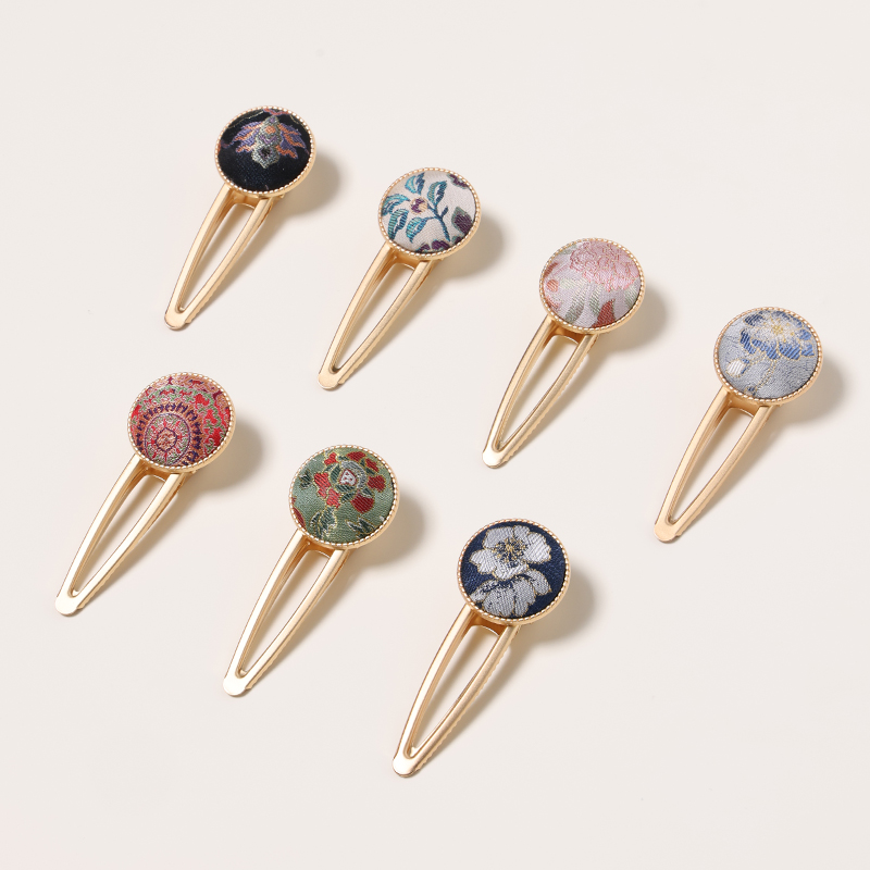 中国丝绸 | 宋锦面料发夹新中式中国风