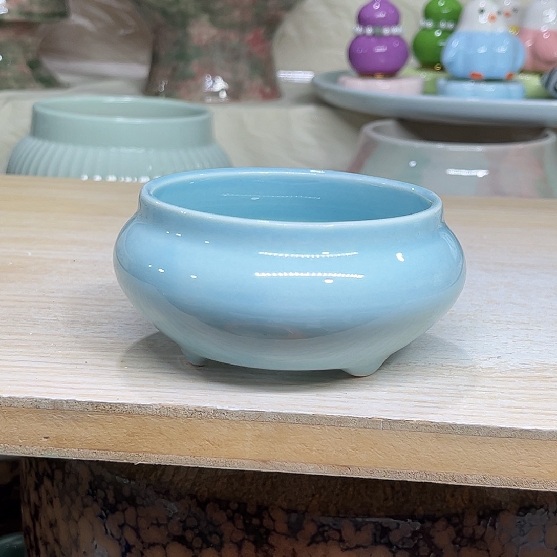 陶瓷绿植多肉微瑕花盆外口径：8*5