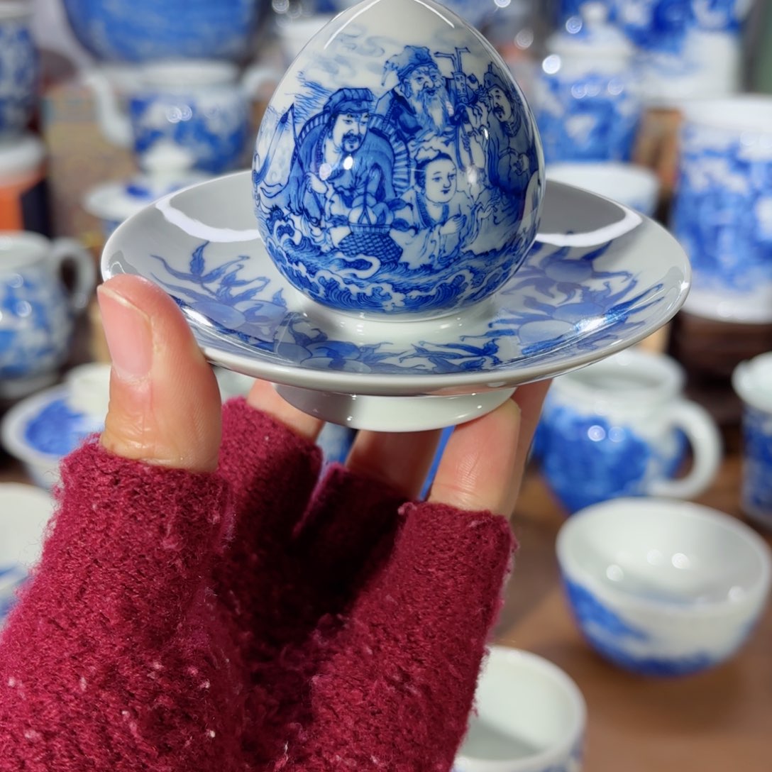 杯全手工全手绘陶瓷