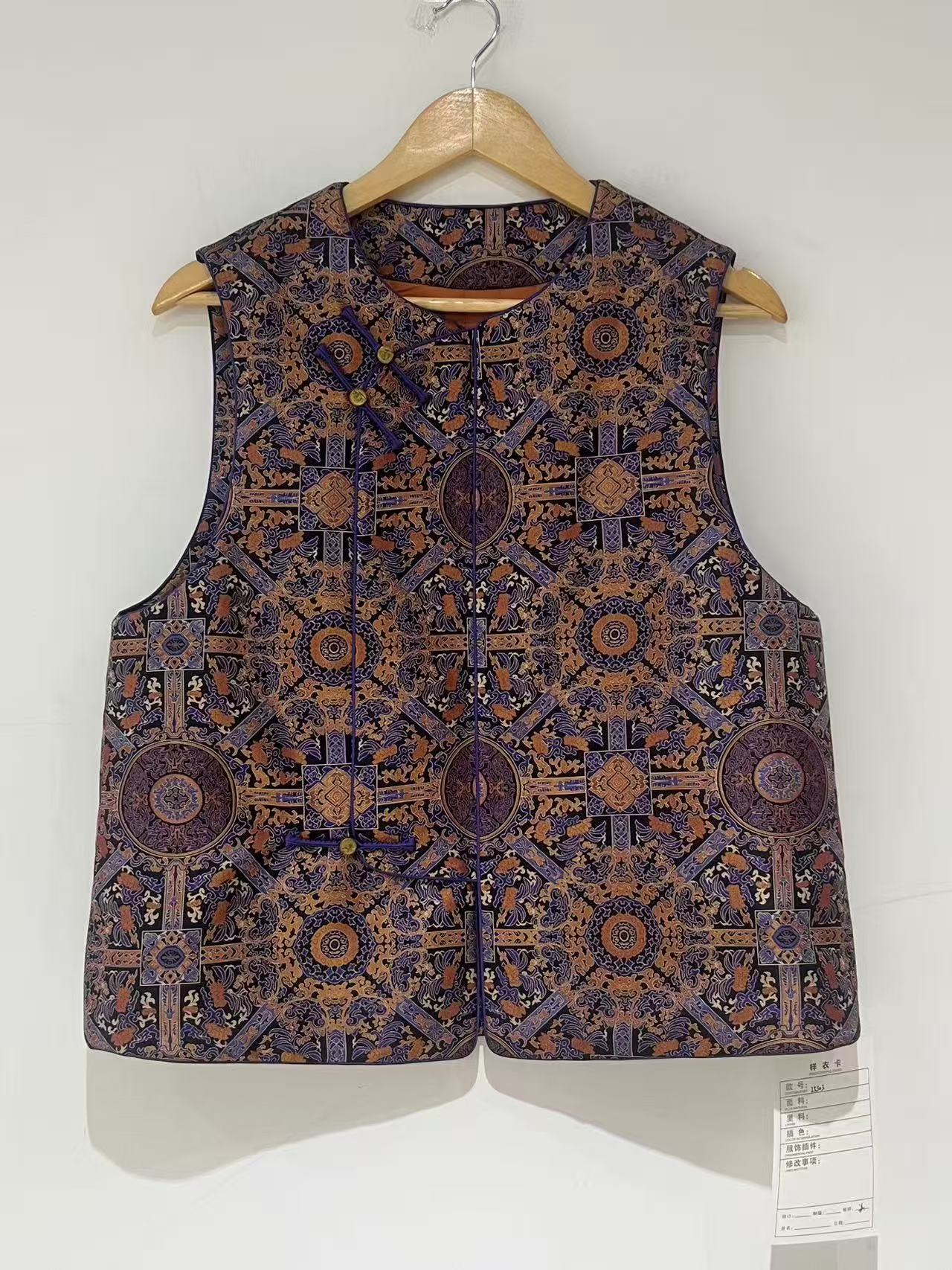 八达运马甲（填充桑蚕丝） 新中式国风女装  25303