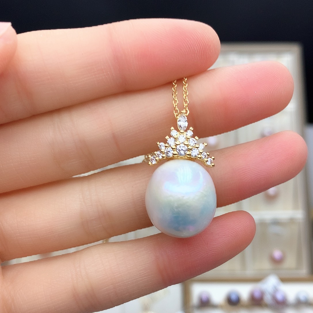 淡水珍珠颈饰合金