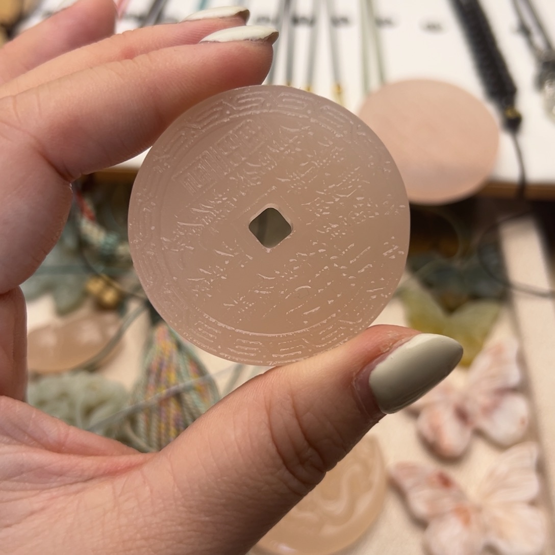 蛇纹石玉合金颈饰