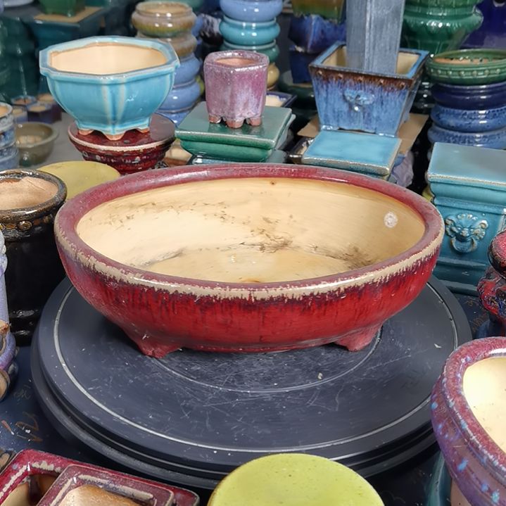 35长石湾花盆默认微瑕