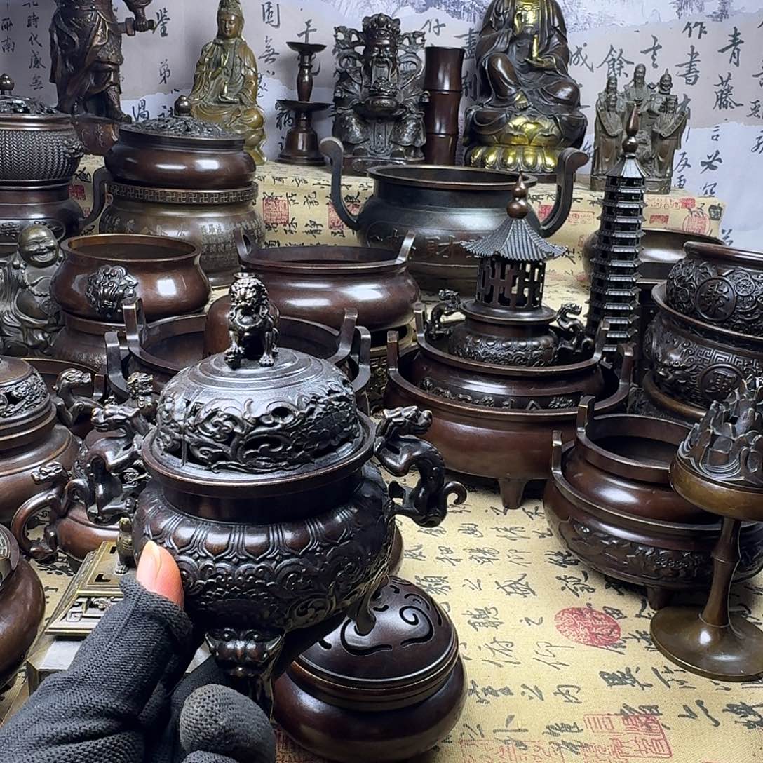 熏香炉翔子炉摆件纯铜