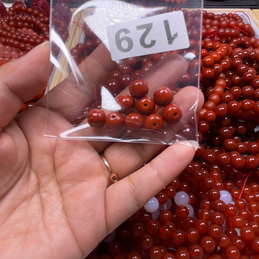 玛瑙/玉髓手链合金W****g