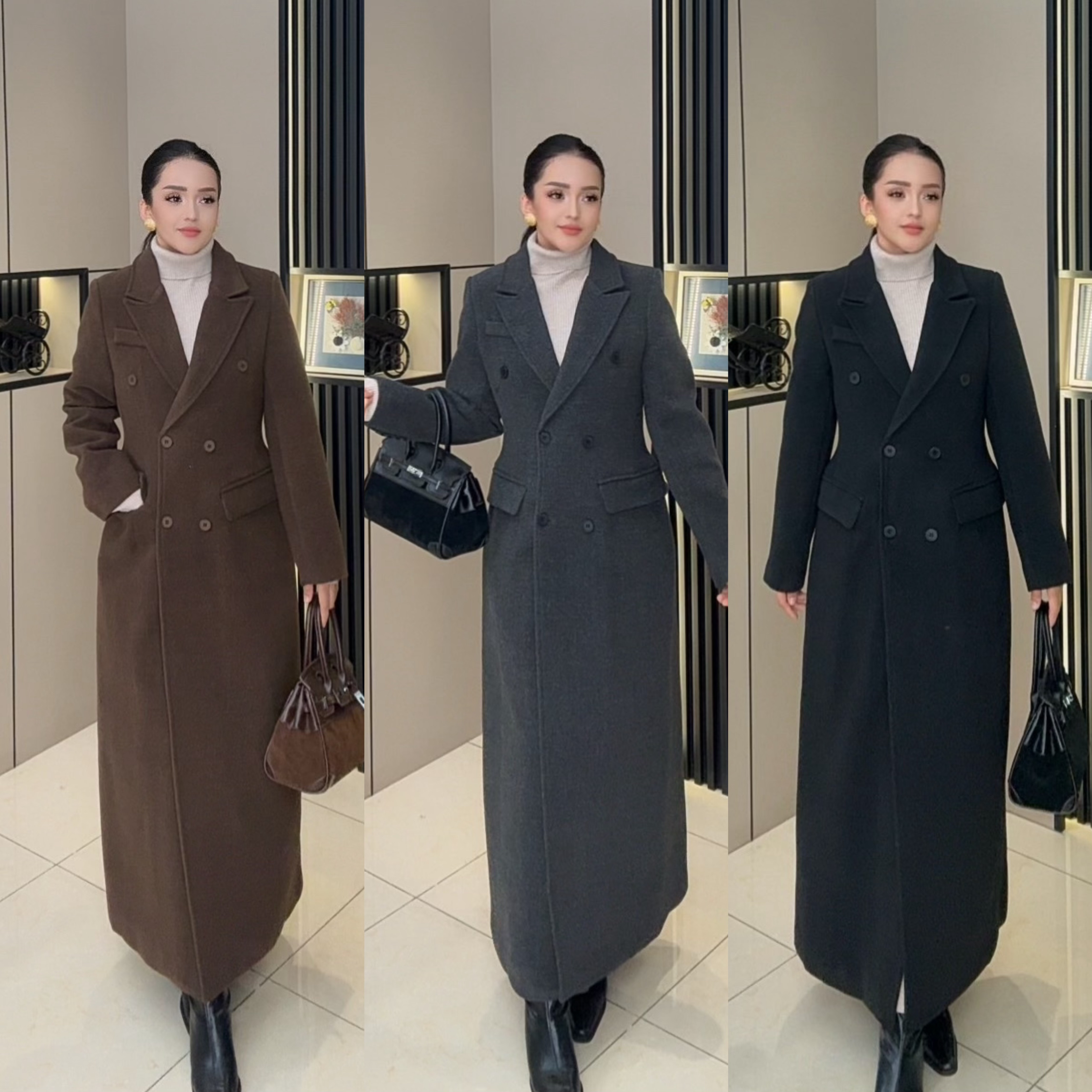 iLSAR 新款 呢大衣三个颜色29