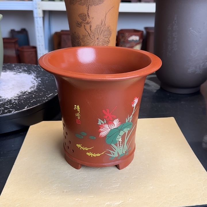 18×16大红袍手工盆微瑕