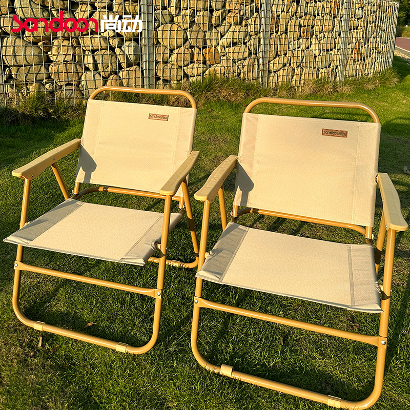 户外折叠椅子耐用克米特椅便携式野营椅超轻沙滩耐磨野餐马扎椅