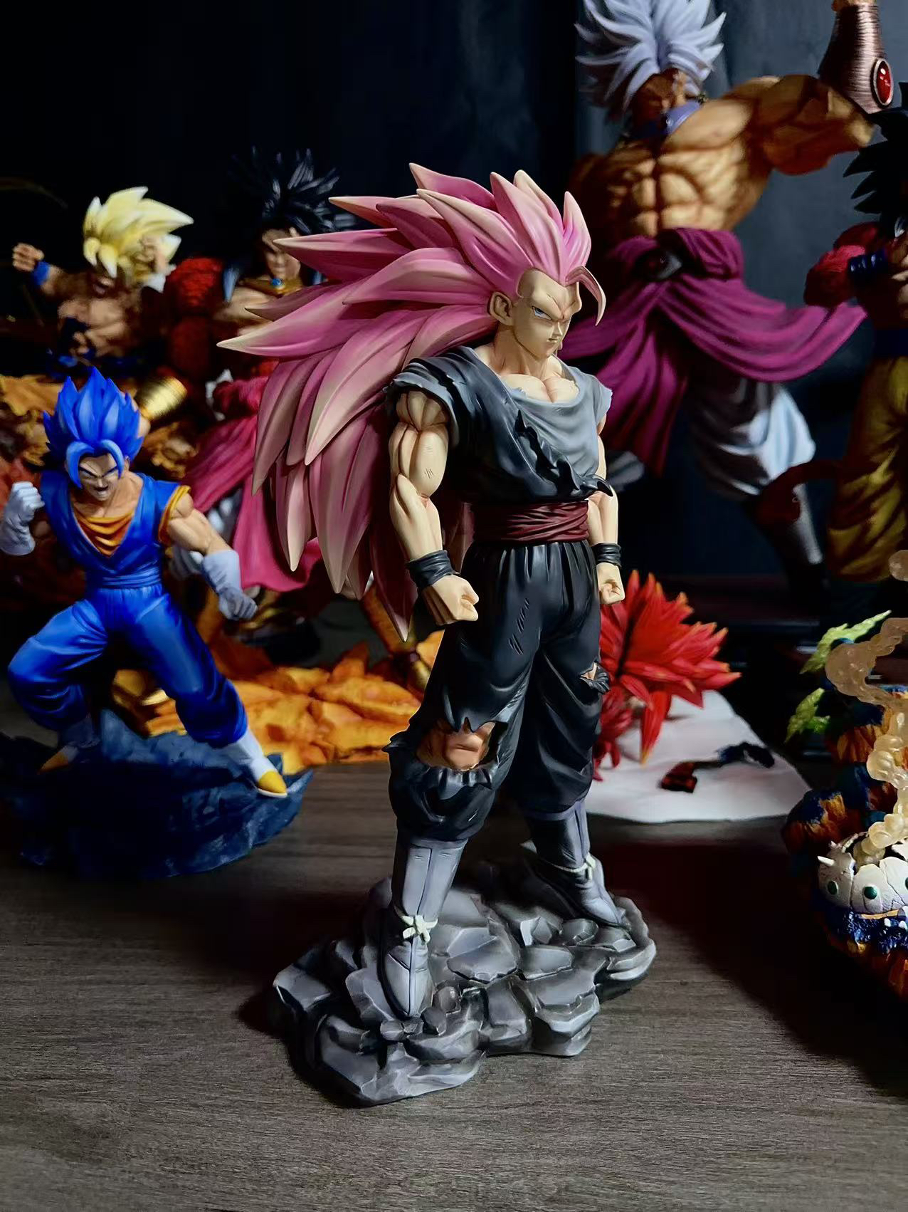 【现货】桃红超三1/6单人物 龙珠树脂翻模手办