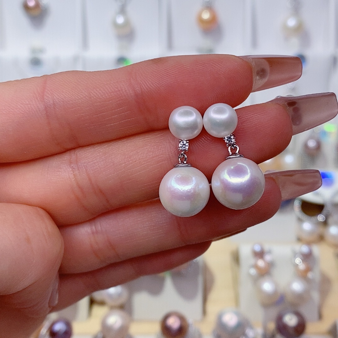 未镶嵌淡水珍珠耳饰