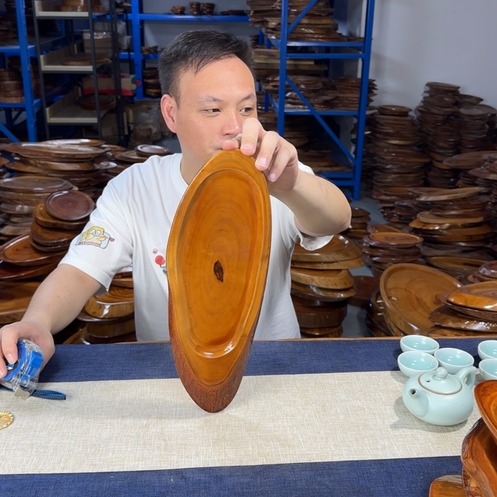 香樟木茶盘实木36*13