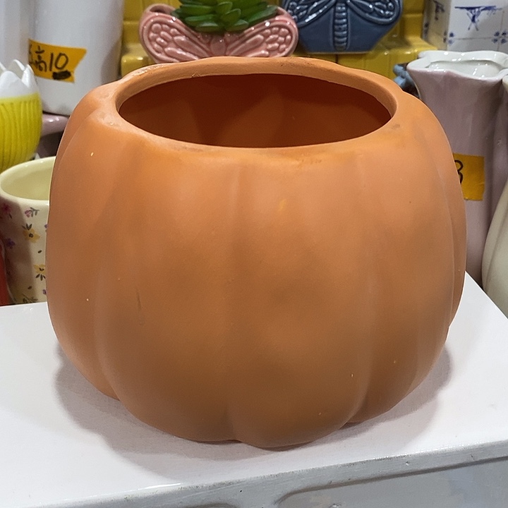 陶盆有孔 瑕疵针孔漏釉介意勿拍外口 12/16外高11