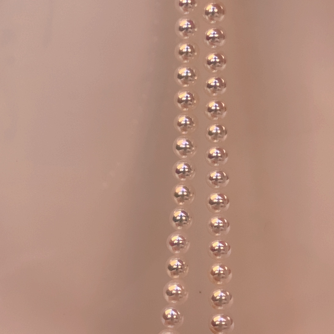 淡水珍珠颈饰18K金镶嵌