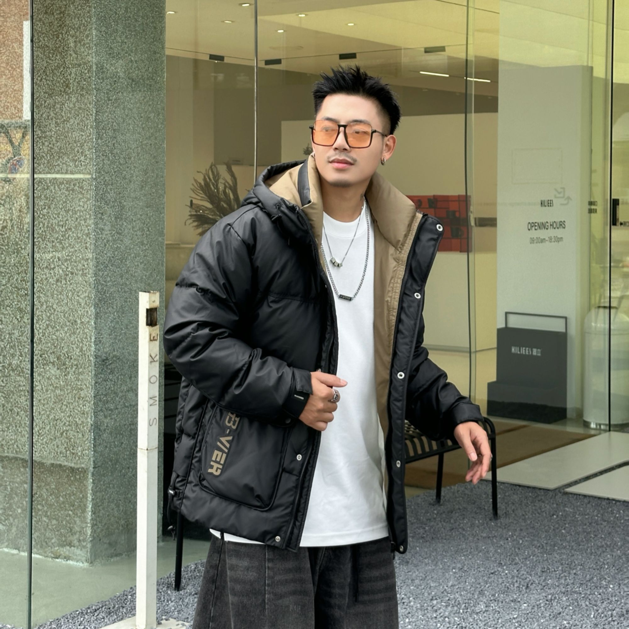 『光头臻选』【小众设计撤柜】户外高品质免洗百搭保暖加厚外套-9905