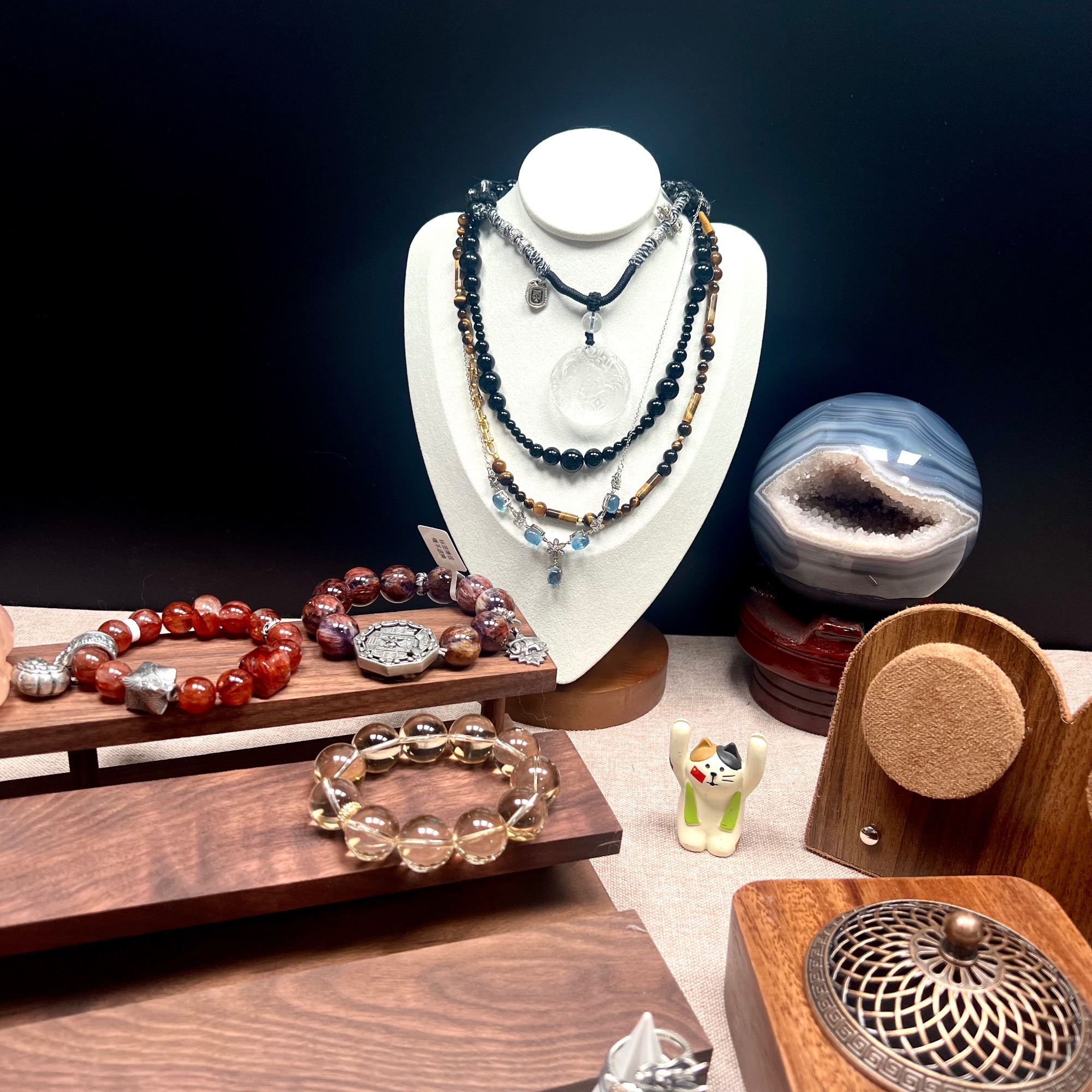 天然水晶设计款手串直播间多样性发货链接