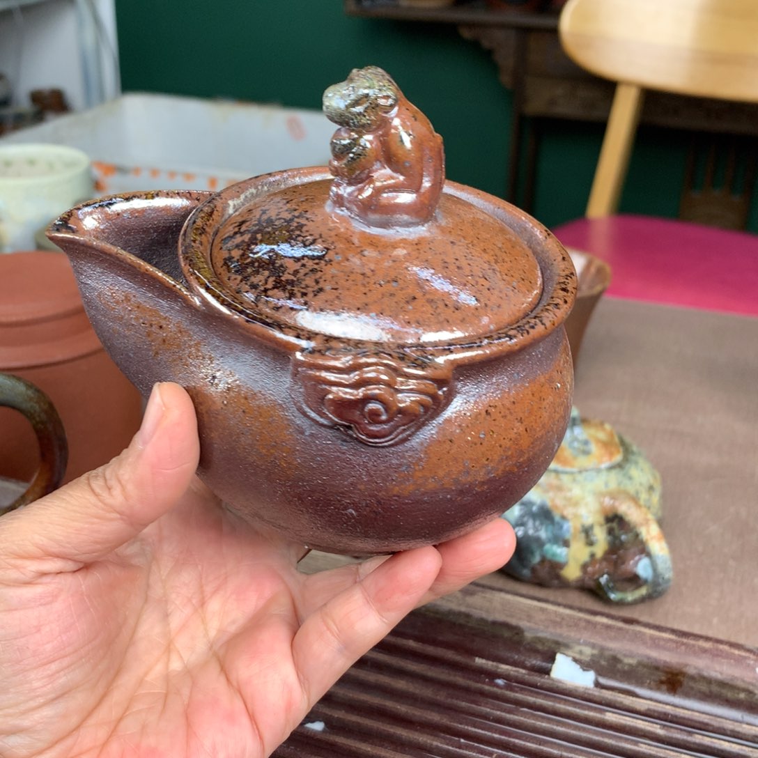紫砂柴烧纯自然柴烧