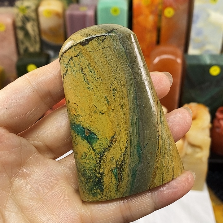 理***解印石青田石四川石头