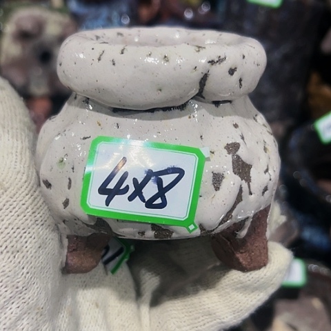 红陶粗陶花盆手工