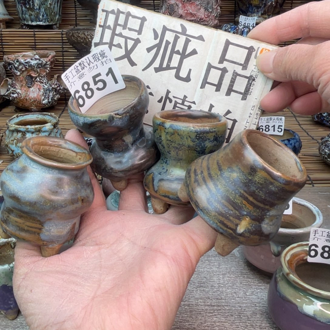 鱼***鸟手工花盆默认瑕疵完美者勿拍