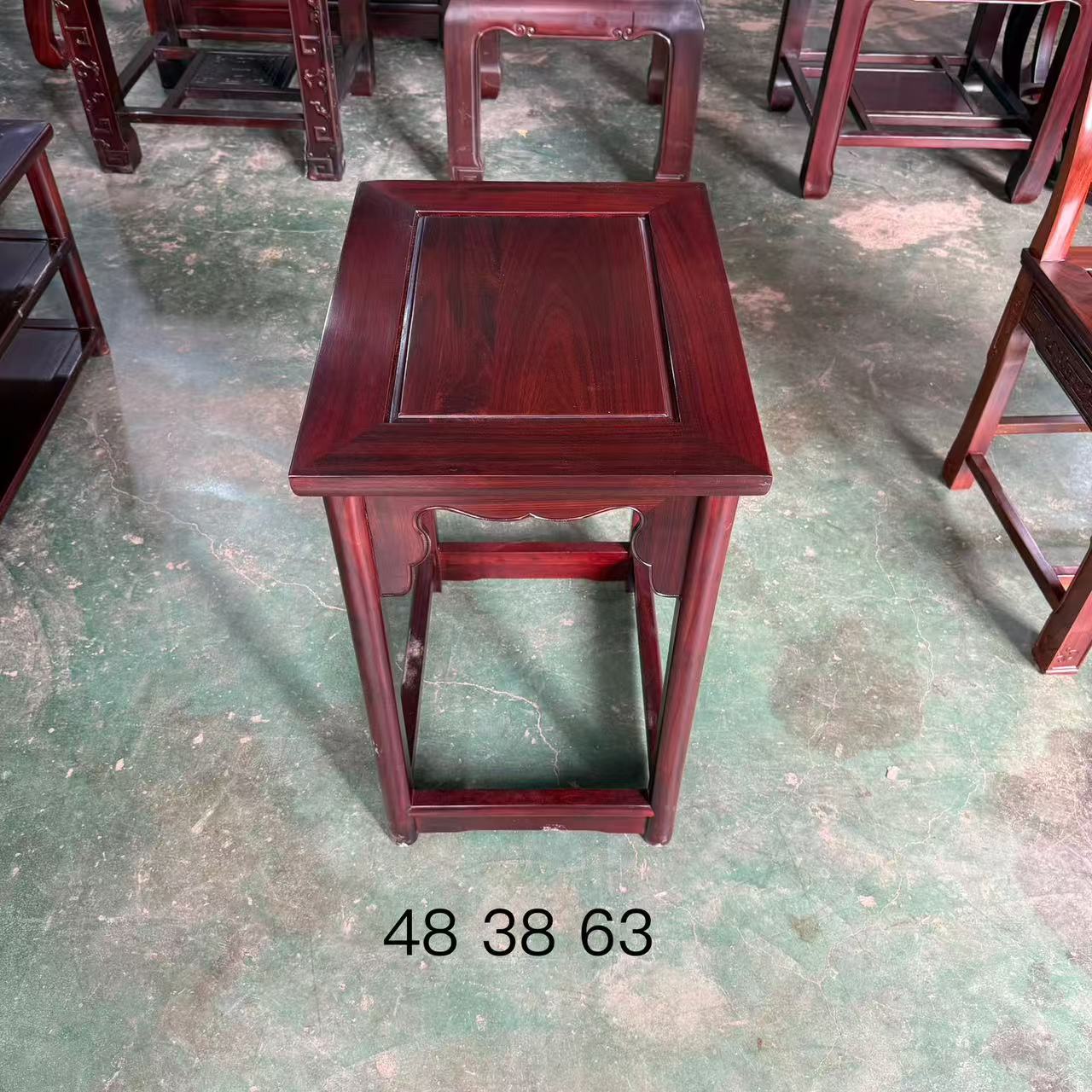 木换金  红木 黑酸枝置物架 花架