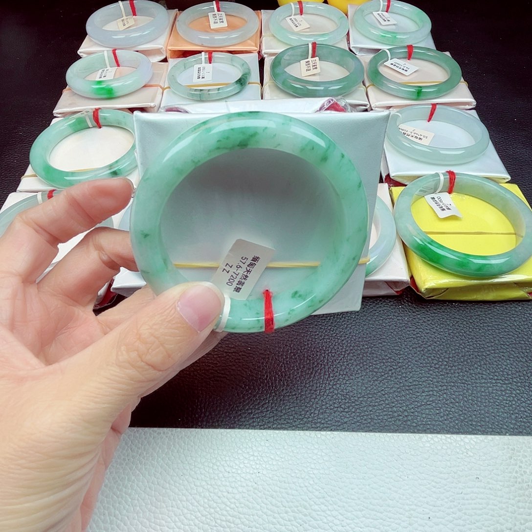 超***g翡翠未镶嵌手镯天然缅甸翡翠