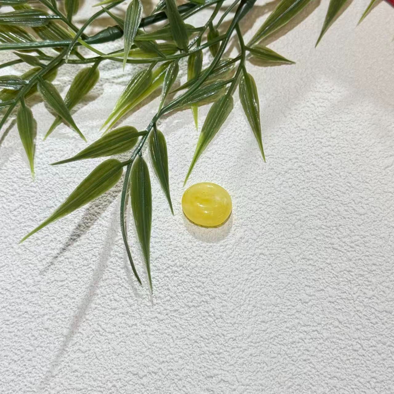 【小民】简约大气素款蜜蜡小福包配件FML069