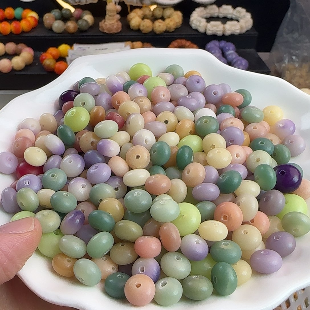 手串菩提根/象牙果微瑕疵6✖️9玛卡龙算盘200颗➕100颗