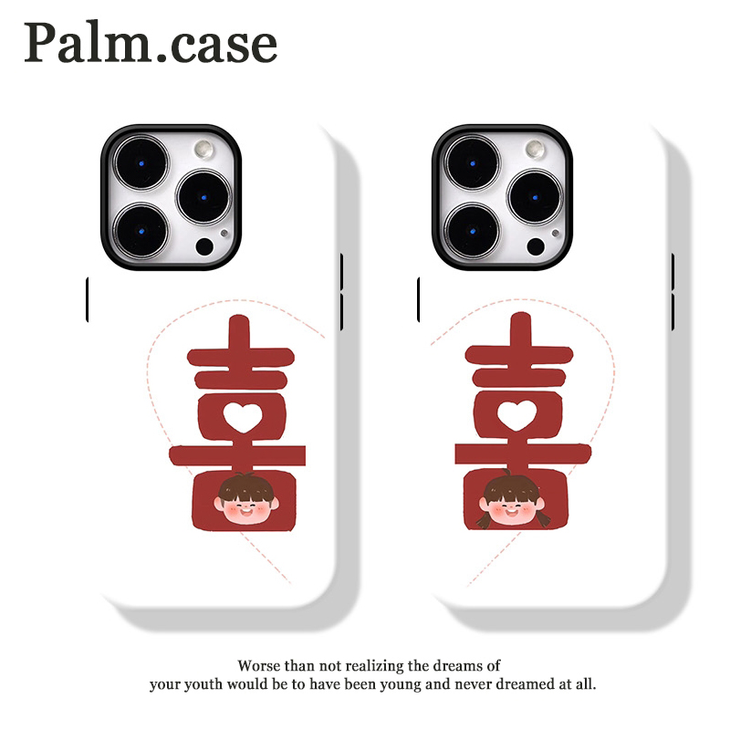 菲林二合一适用华为/oppo/vivo/小米/一加/苹果16手机壳爱心男女