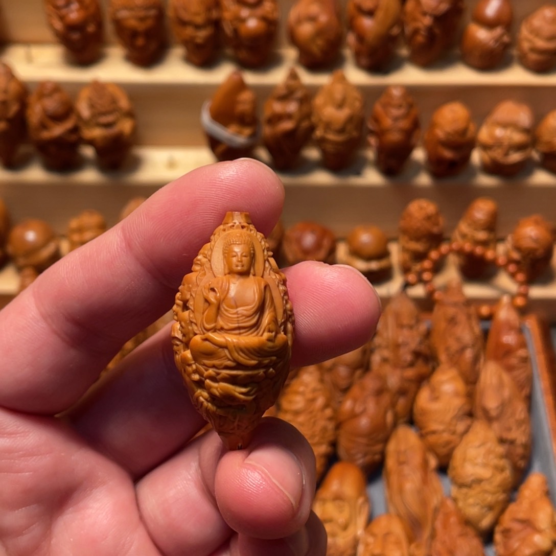 橄榄核手串/手链十八罗汉拜如来