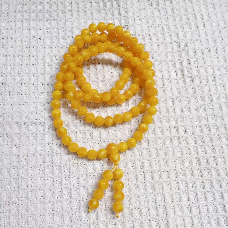 蜜蜡8MM108颗多圈手链单圈项链