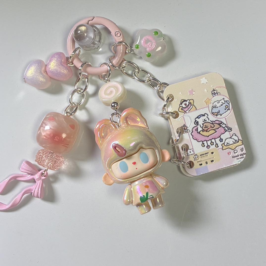 手工制作配件链接萌粒钥匙扣