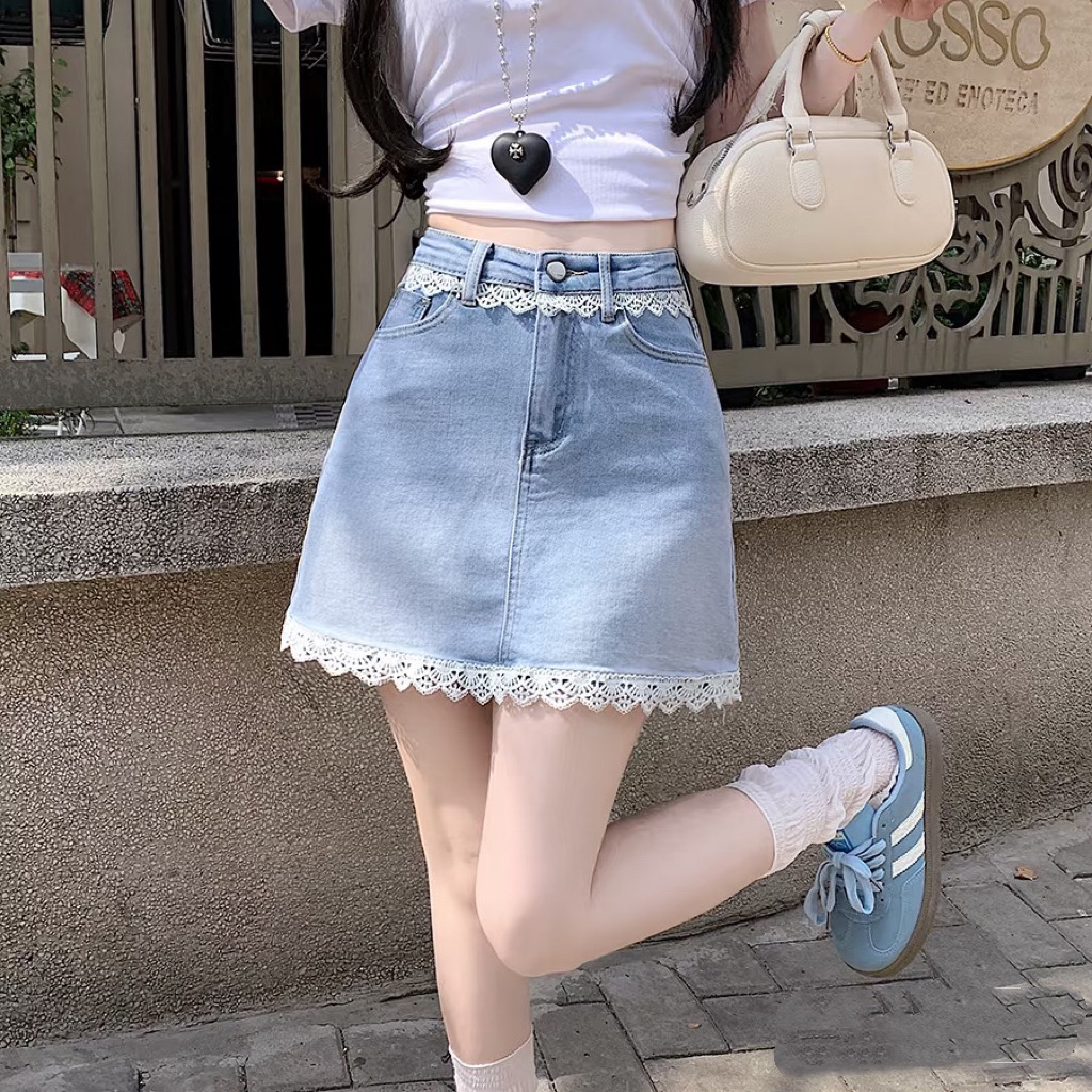 牛仔裙以直播实物为准 No退No换