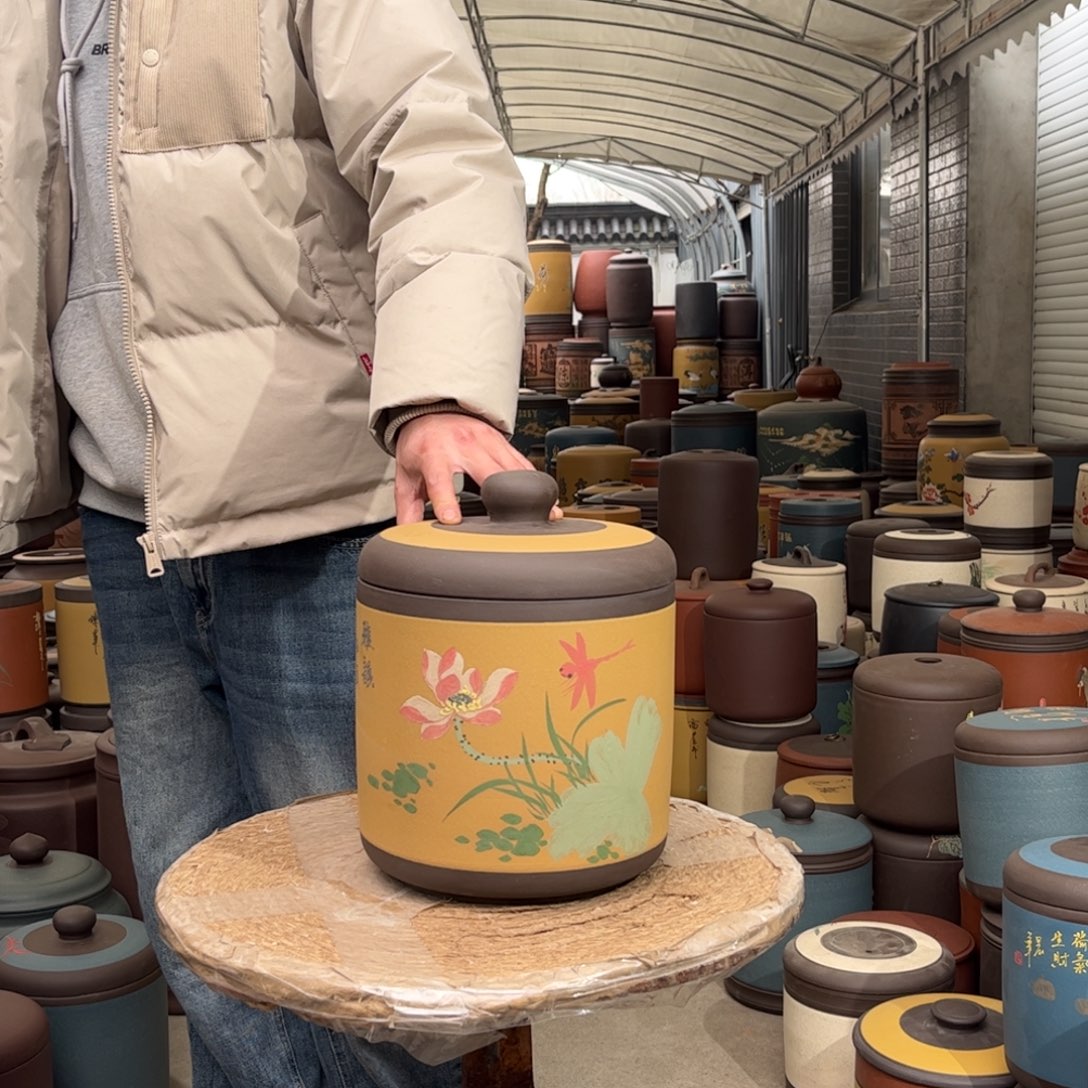 紫砂茶叶罐8 饼茶叶罐