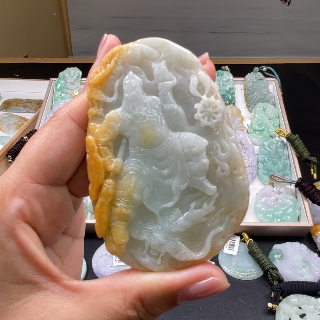 翡翠吊坠(不含链)未镶嵌人****1