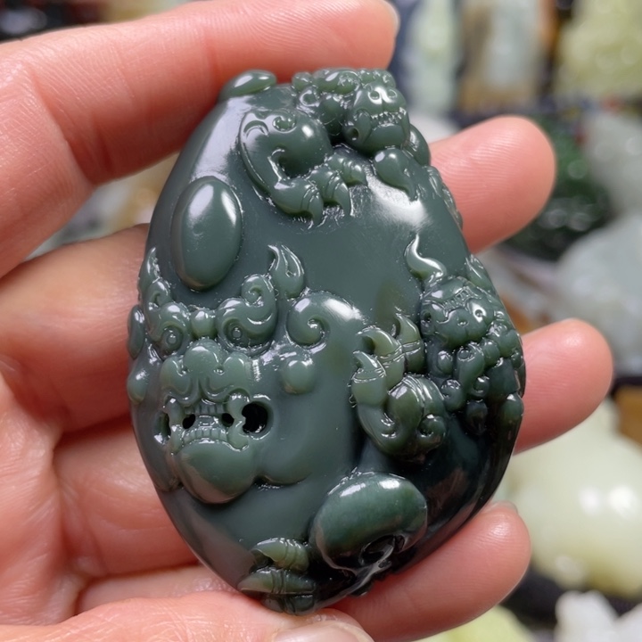 和田玉未镶嵌挂件