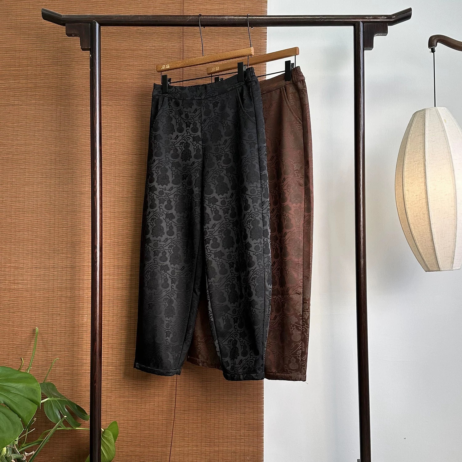 【福禄临门】加绒新中式国风提花葫芦小脚裤国潮秋冬保暖