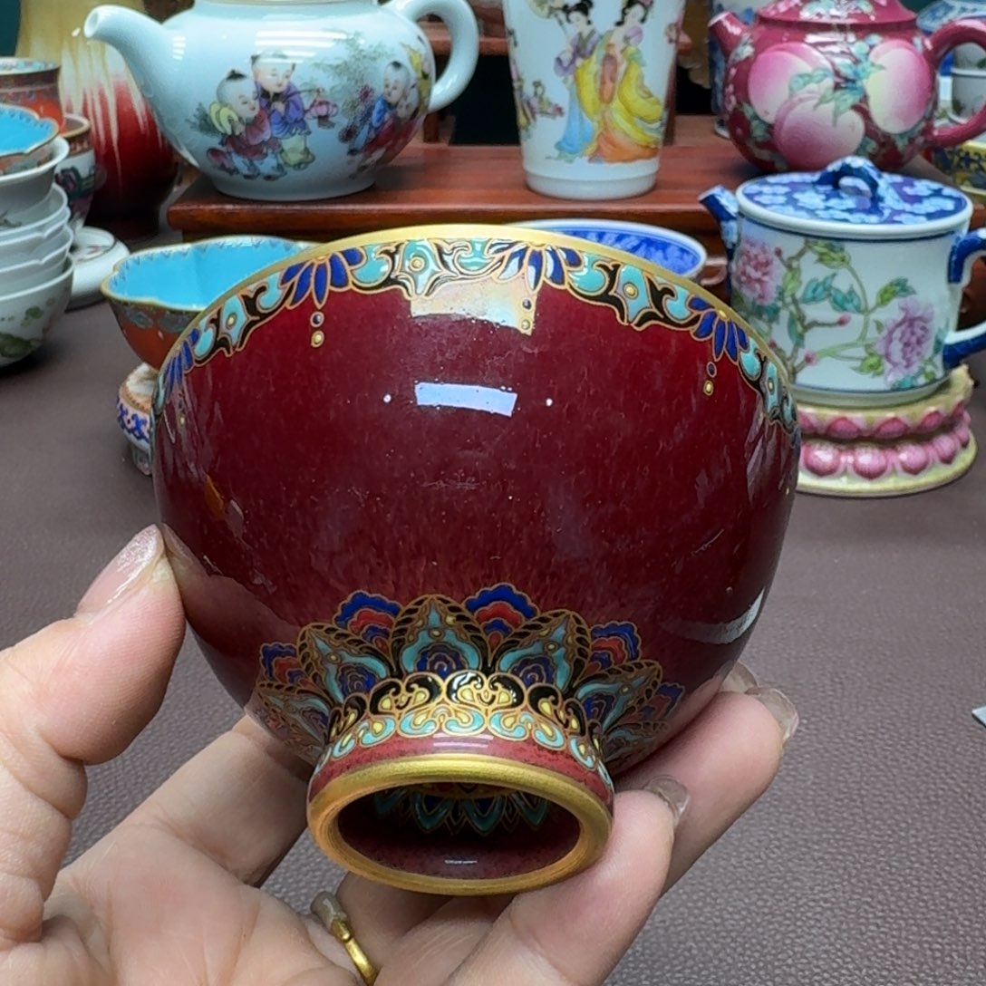 瓷片景德镇仿古手工制作精品展示