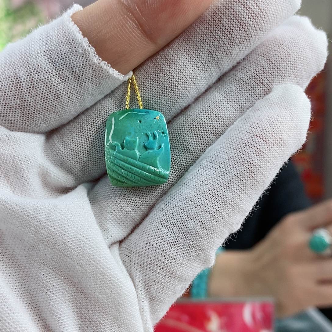 绿松石珠宝奇石未镶嵌